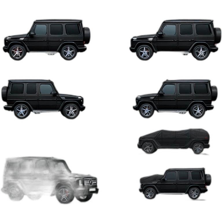 One Black Mercedes g wagon emoji