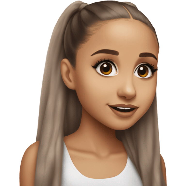 Hyper Realism Ariana Grande photo  emoji