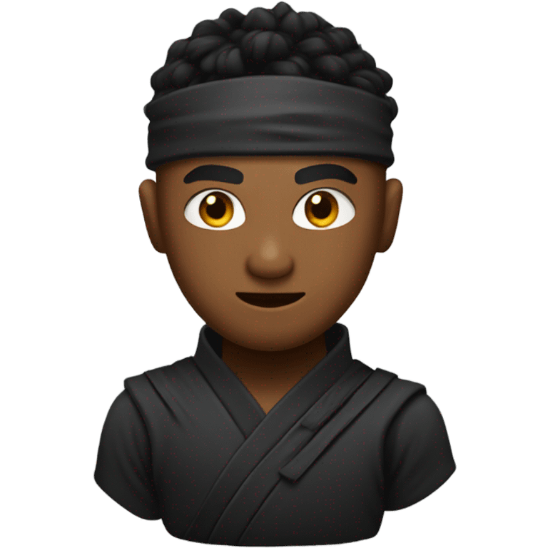 Ninja with a low taper fade emoji