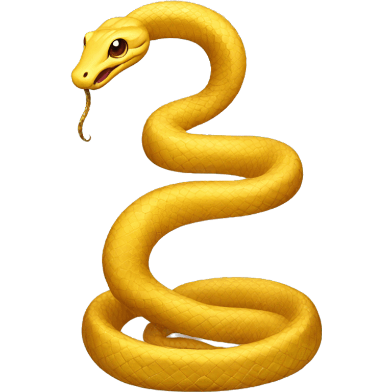 Standing Golden Snake  emoji