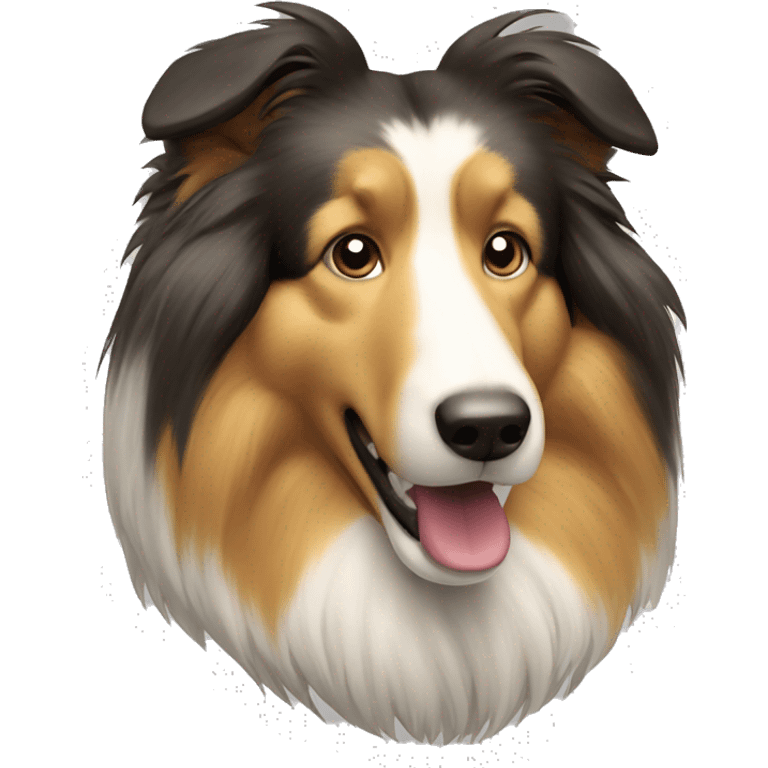 rough collie dog emoji