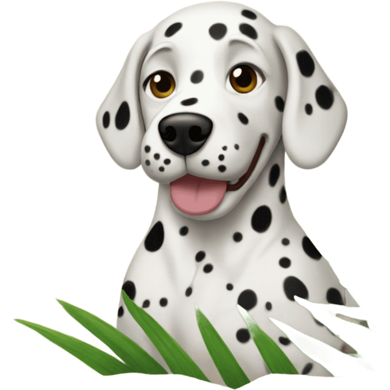 dalmatian on an island emoji