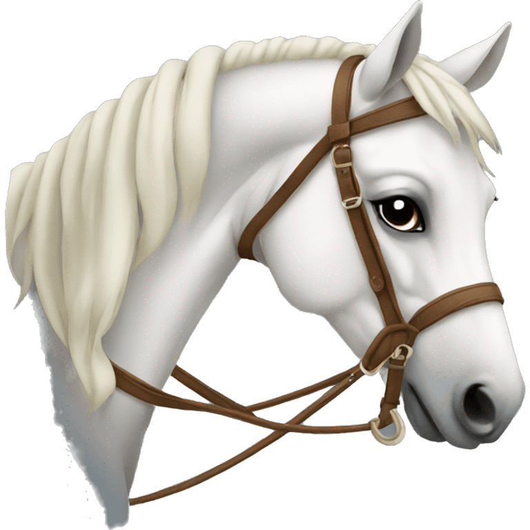 Horse with tack emoji