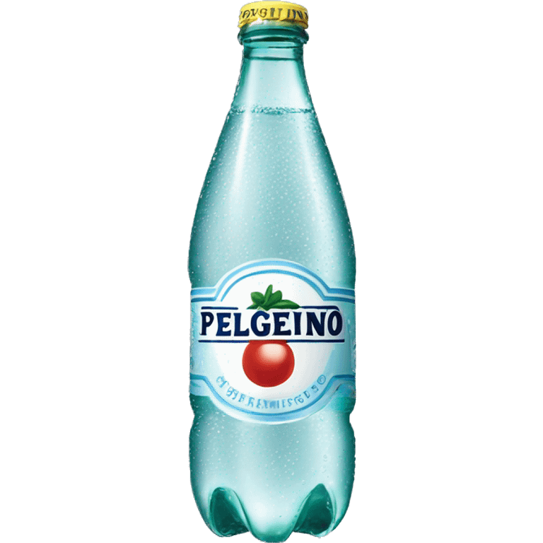 A bottle of pellegrino sparkling water emoji