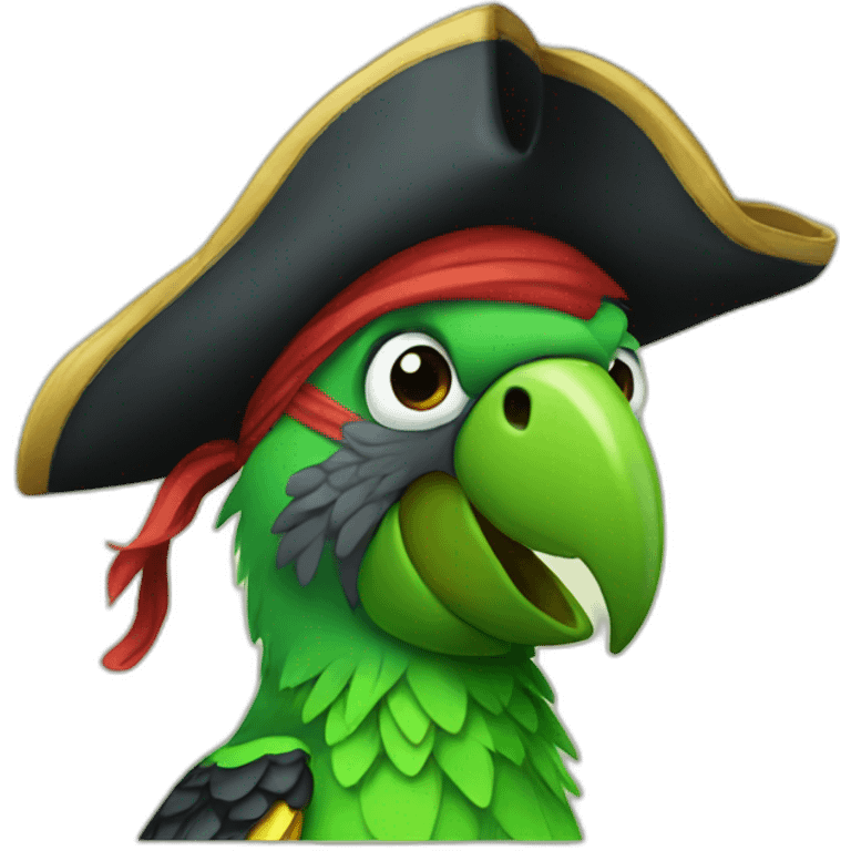 Pirate parrot emoji