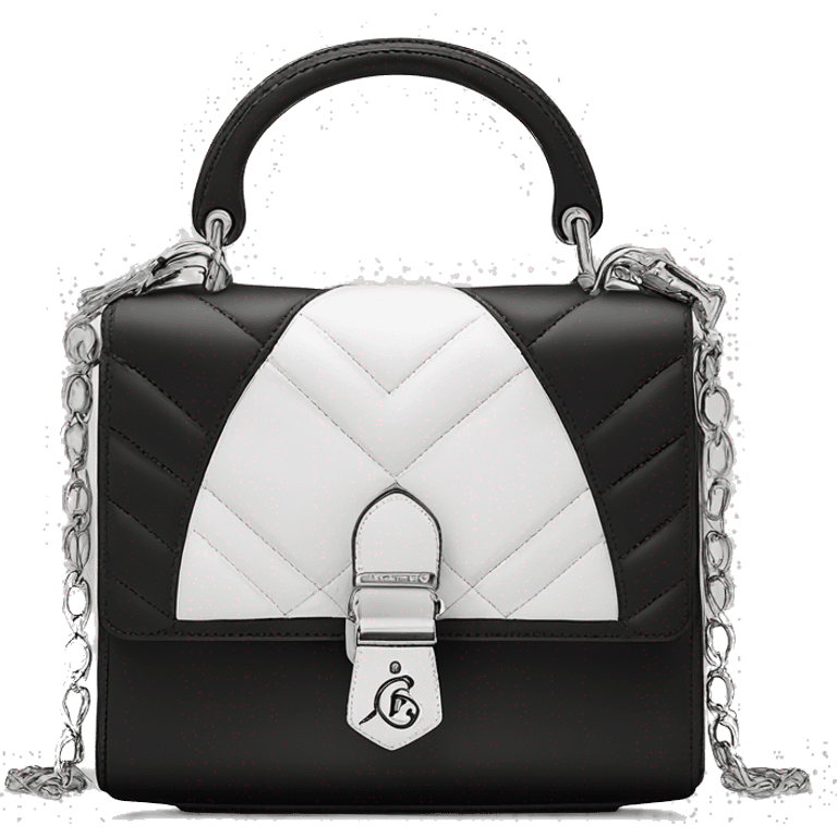 Christian Dior bag black and white ￼ emoji