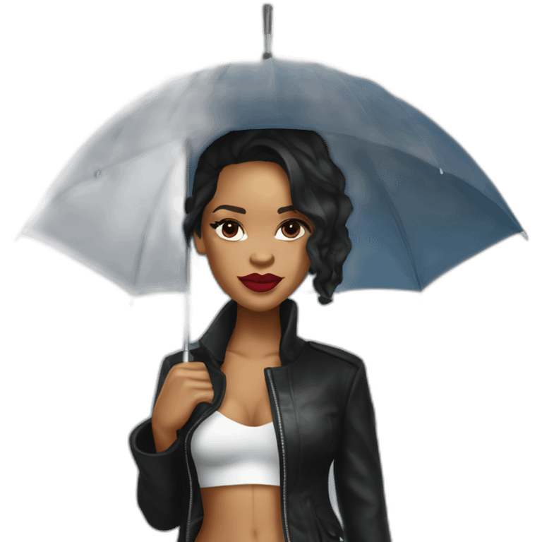 rihanna Holding an umbrella emoji