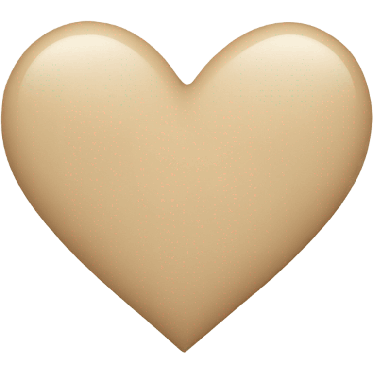 Beige Heart emoji