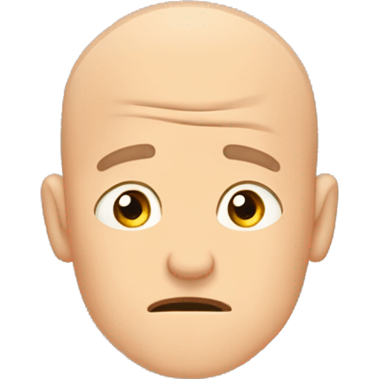 facepalm emoji middle age man with shaved head and 2 days growth/stubble emoji