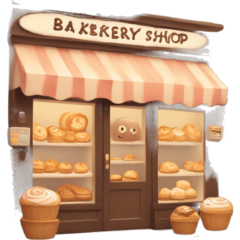 bakery shop cute emoji