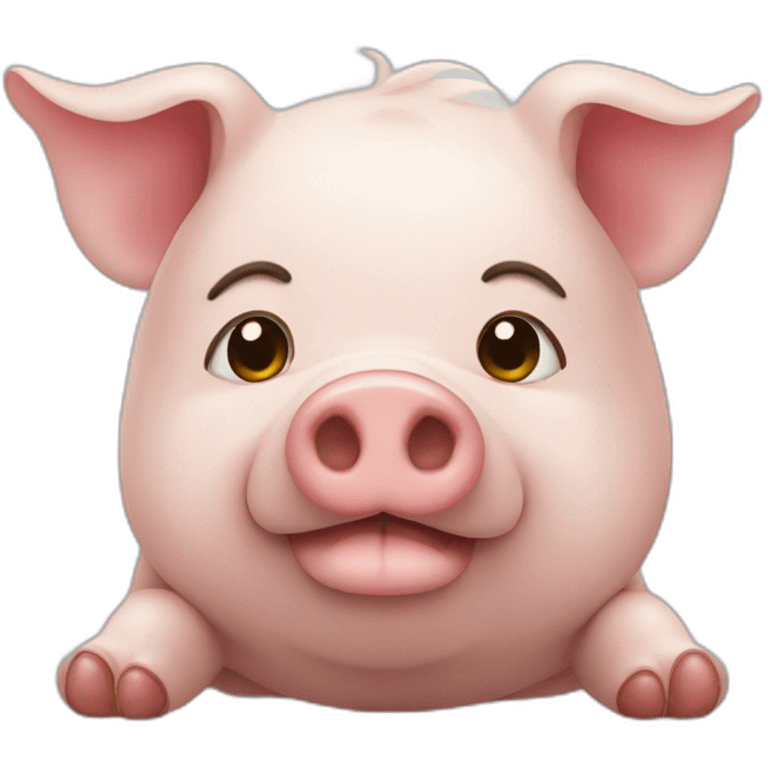 Cochon qui dort emoji