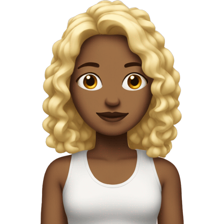 Blonde chill vibe emoji