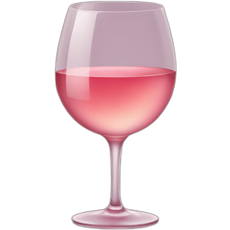 glass of rose wine emoji