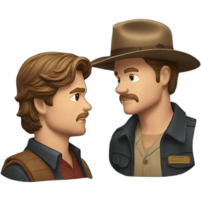 Jim hopper play with Steve Harrington  emoji