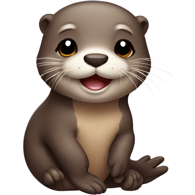 Cute otter emoji