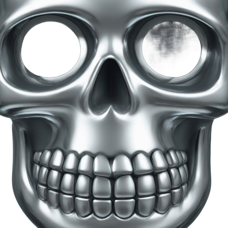 Chrome skull emoji