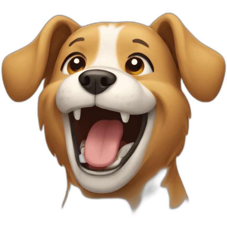 Dog laughing  emoji