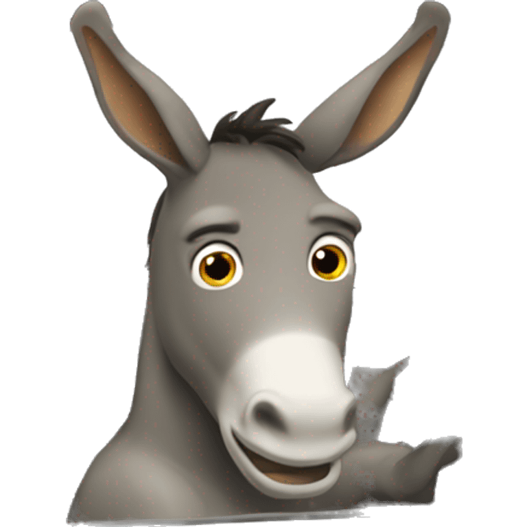 Donkey driving a car emoji