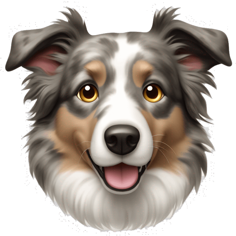 Beige Merle Border Collie  emoji