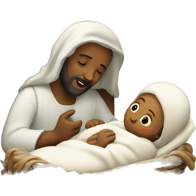 The birth of Jesus Christ emoji