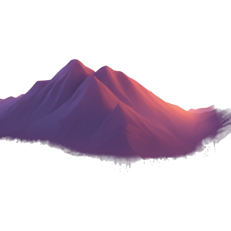 mountain sunset emoji