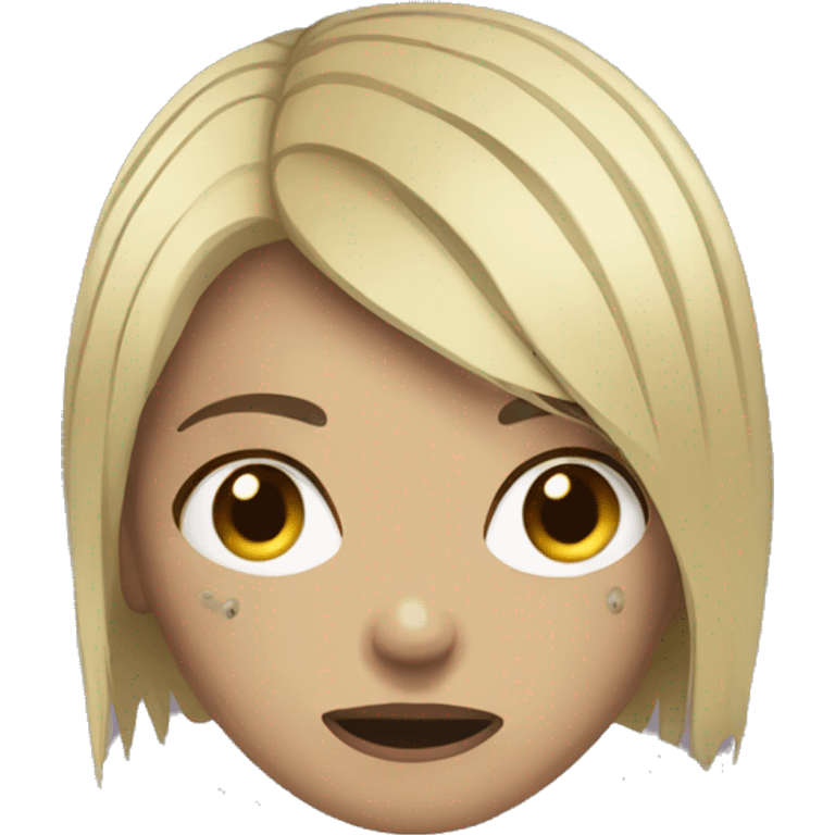 zombie girl with short hair blonde zombie girl with short hair blonde emoji