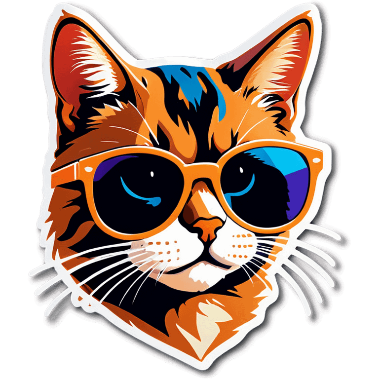 Cat with sunglasses emoji