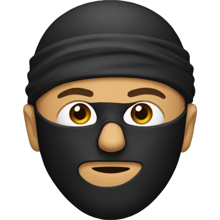  man wearing a ninja mask emoji