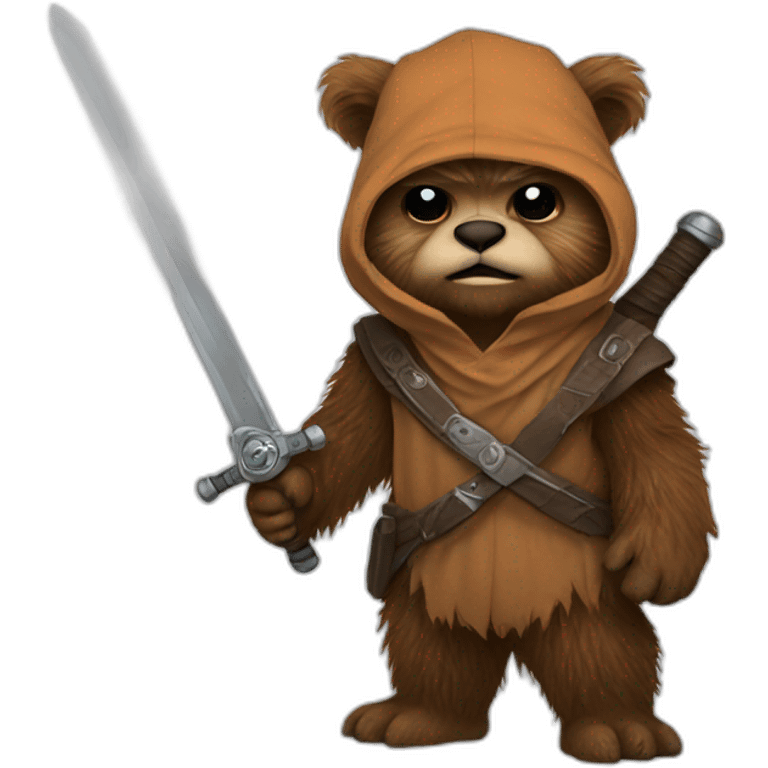 ewok with sword emoji