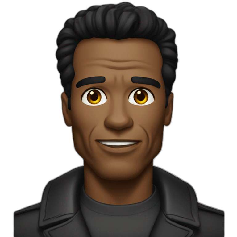 black Arnold schwarzenegger emoji