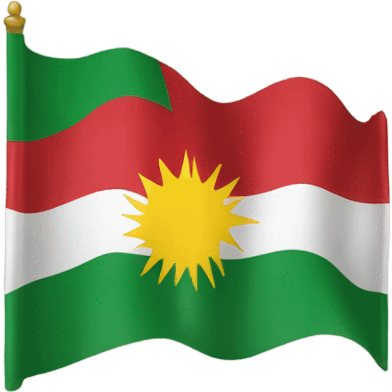 Kurdistan flag emoji emoji