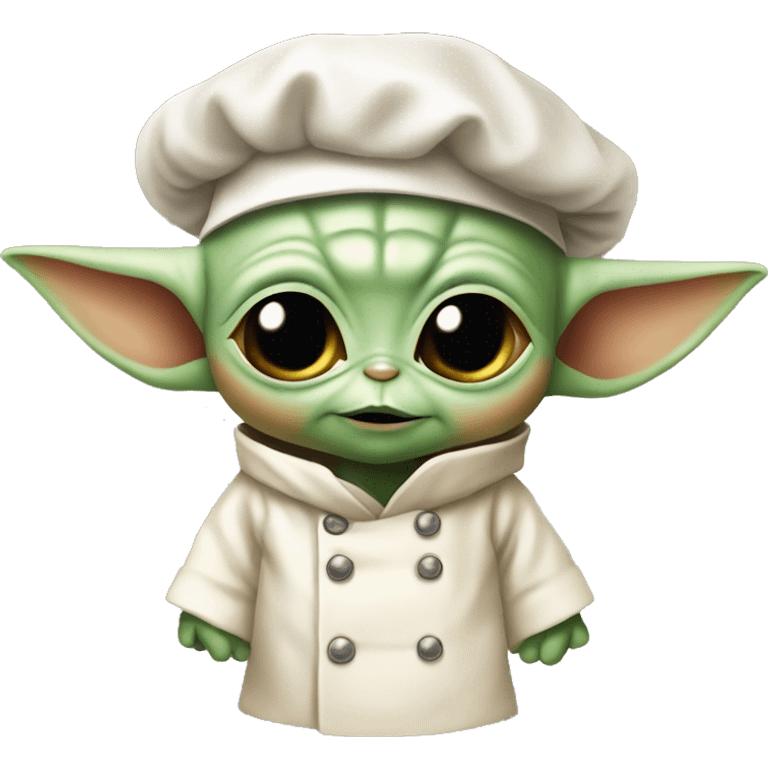 baby yoda wearing chef hat emoji