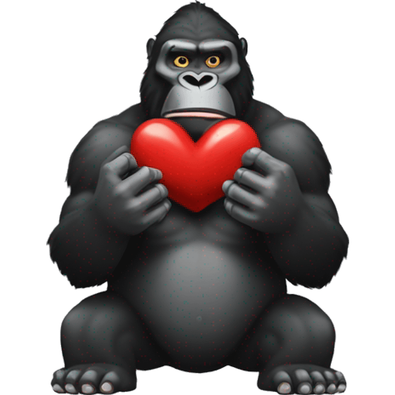 King Kong WITH LOVE HEART HANDS emoji