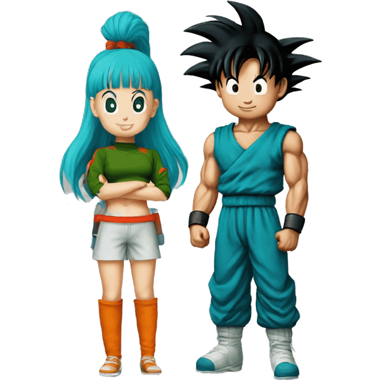 Goku and bulma  emoji