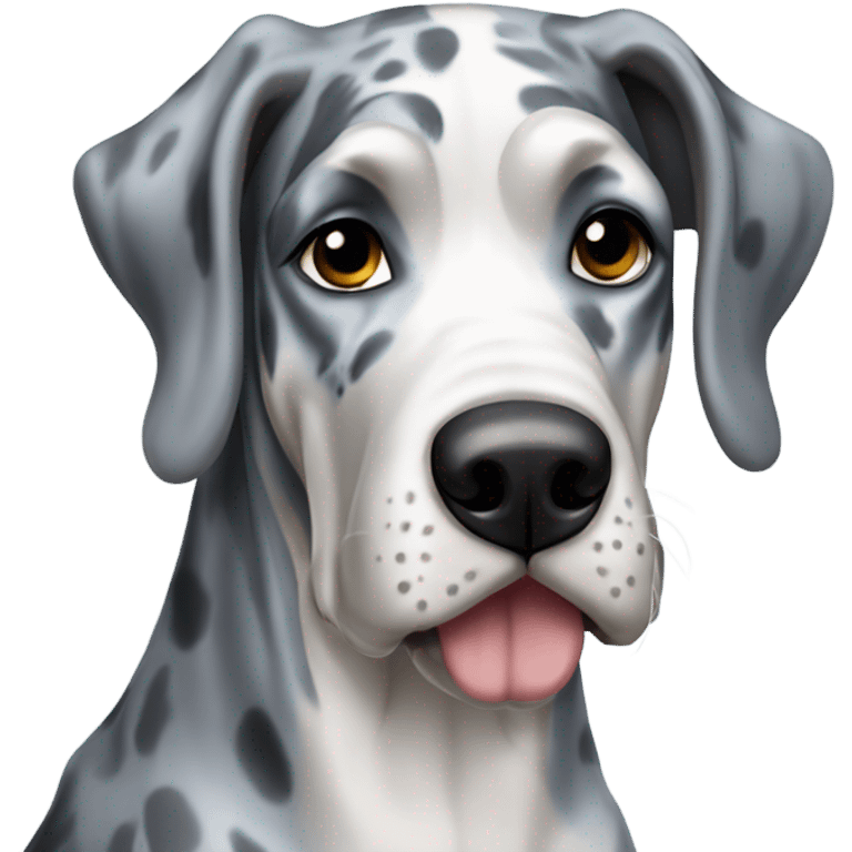 Blue Merle Great Dane  emoji