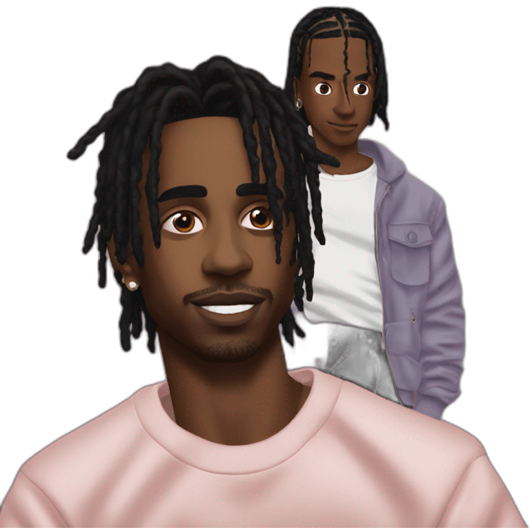 Playboi Carti with Travis Scott emoji