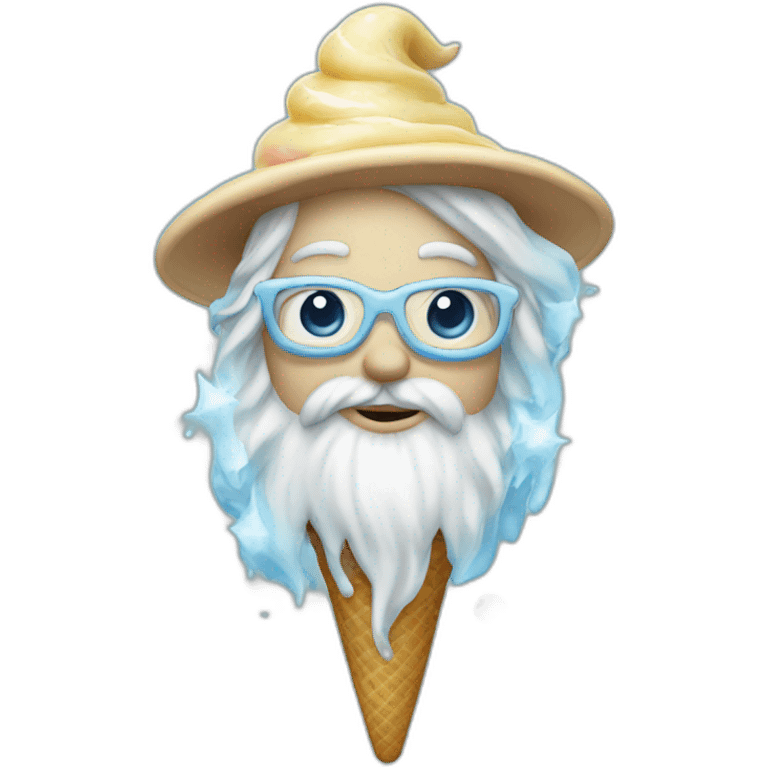 Ice cream wizard emoji