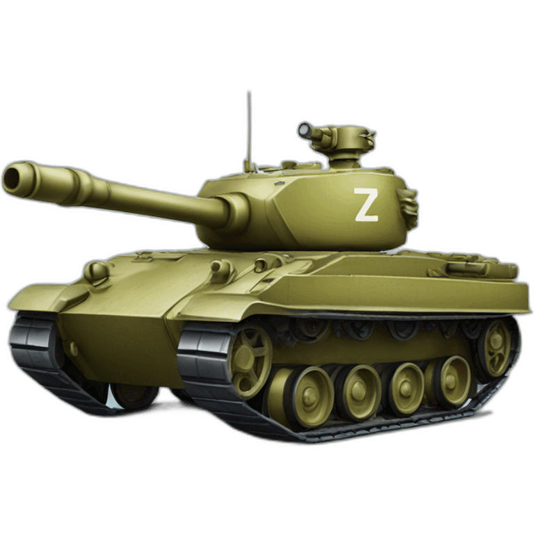 tank with a letter z on board emoji