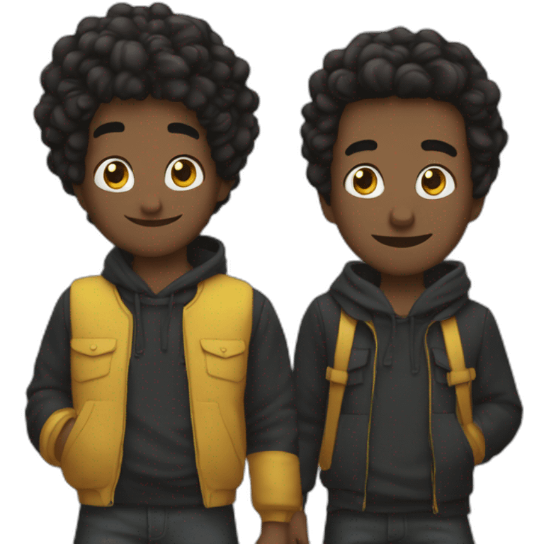 Amine et Billy emoji