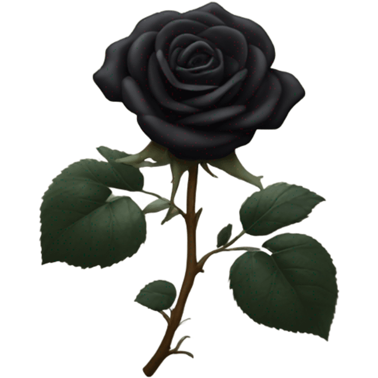 black rose emoji