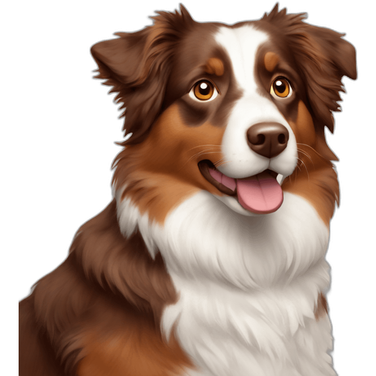 Red tri Australian shepherd emoji