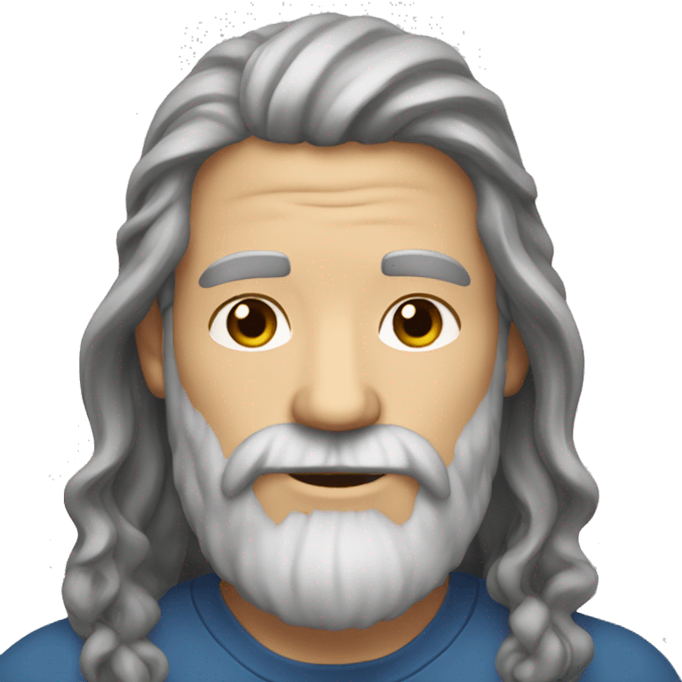 a boomer long hair and beard  emoji