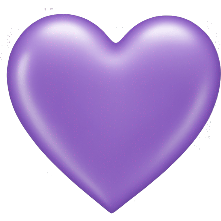 Lilac purple Bubble heart emoji