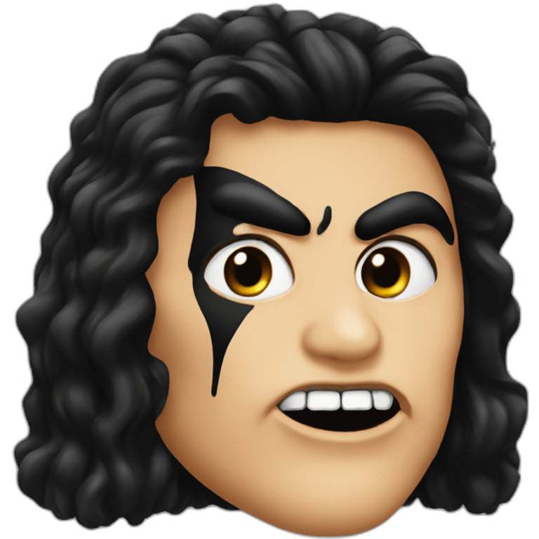 kiss gene simmons make up emoji