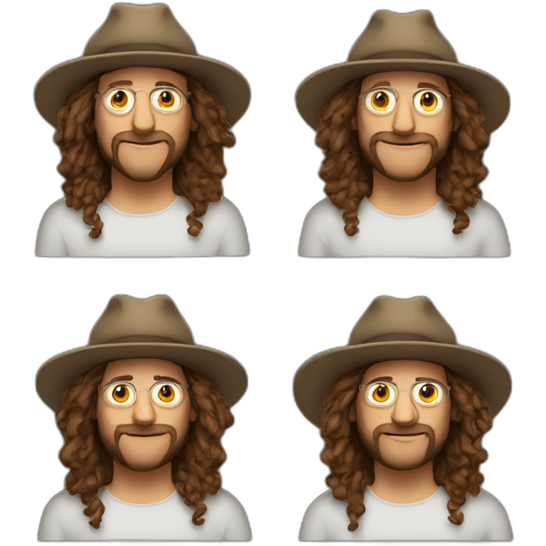 Ben goertzel with a hat, without beard and without moustache emoji