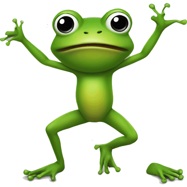 Frog twerking emoji