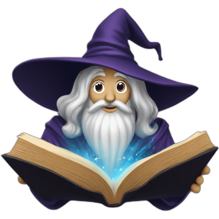 wizard enchanting a book emoji