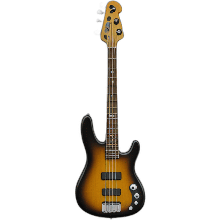 Bass guitar black emoji