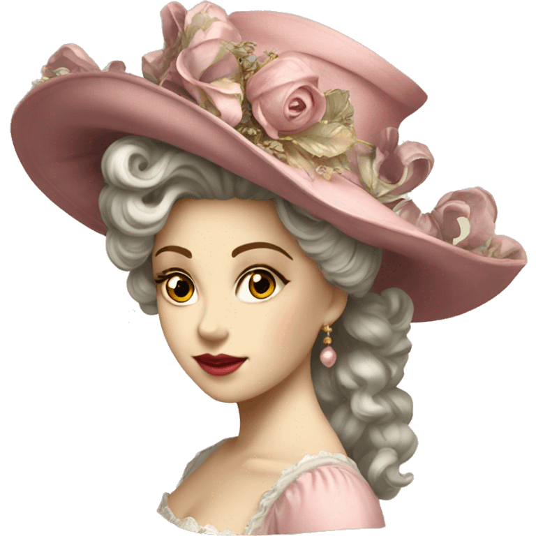 Vintage rococo (hat only) emoji