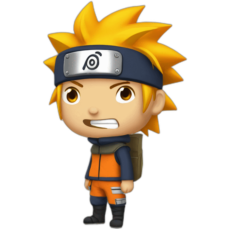 naruto with letter M emoji